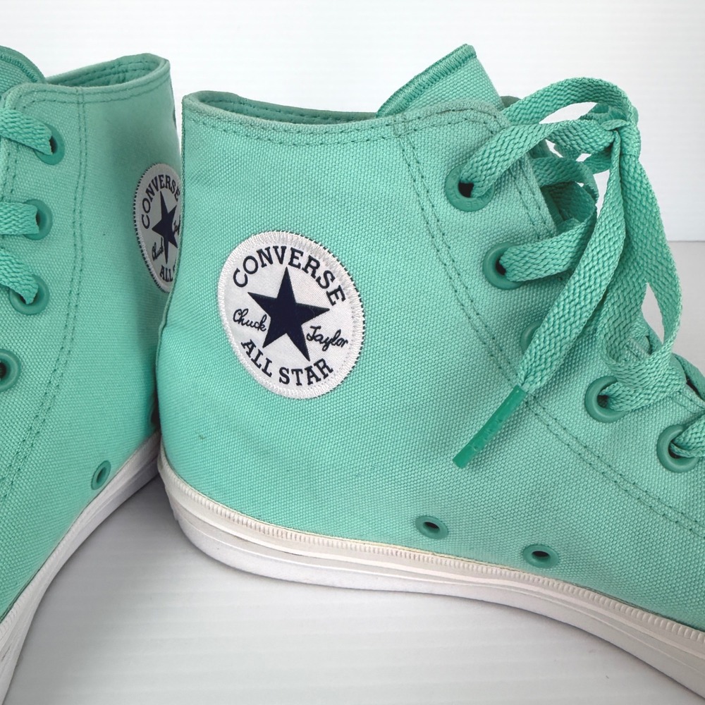 Converse Chuck Taylor All Star High Top Mint Green Sneakers Mens 9.5 Womens 11.5